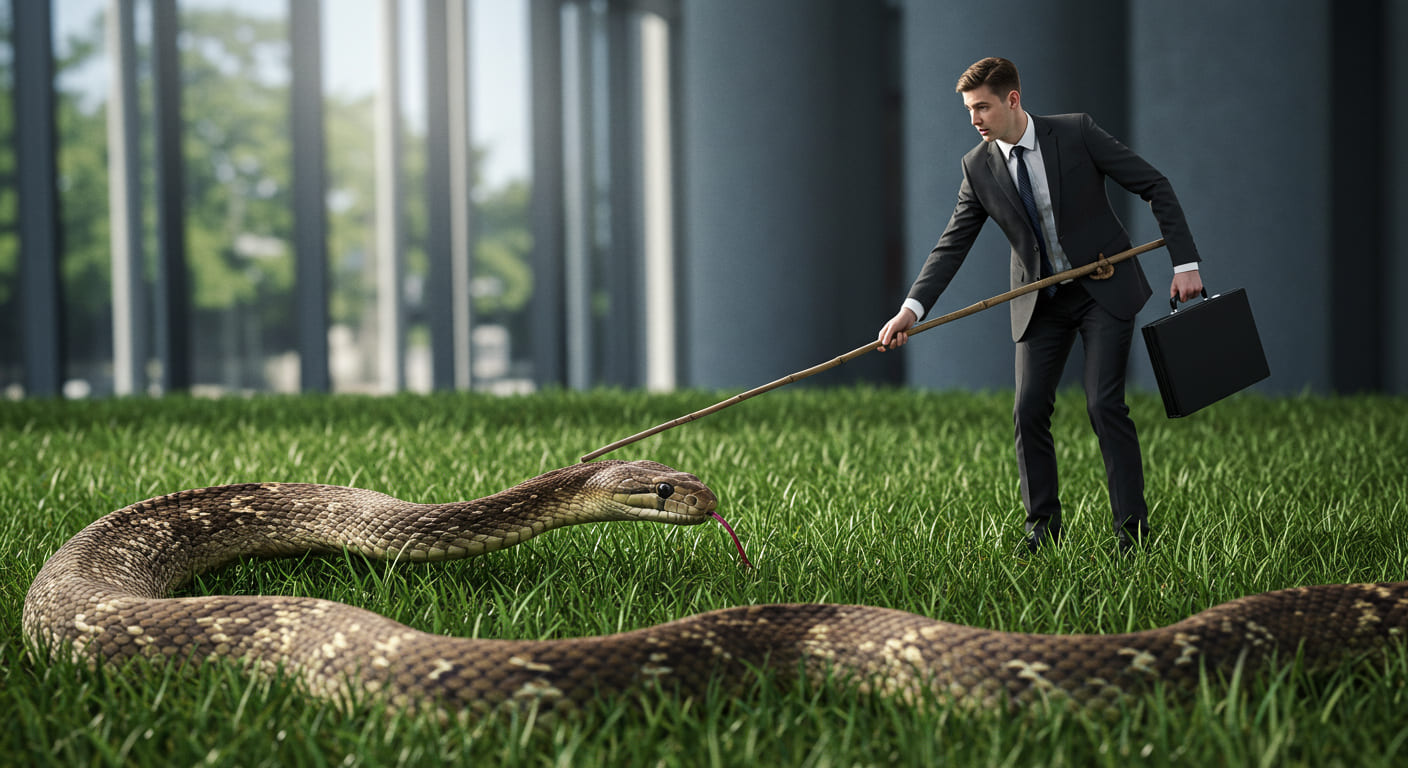 Dealing With a Snake in The Grass